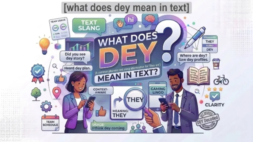 what does dey mean in text
