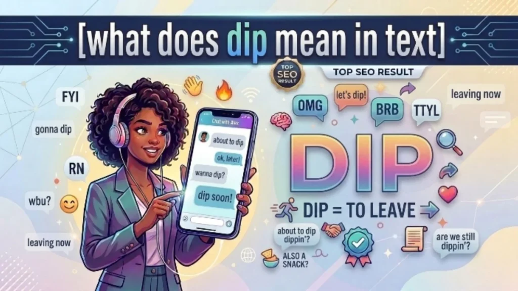 what does dip mean in text