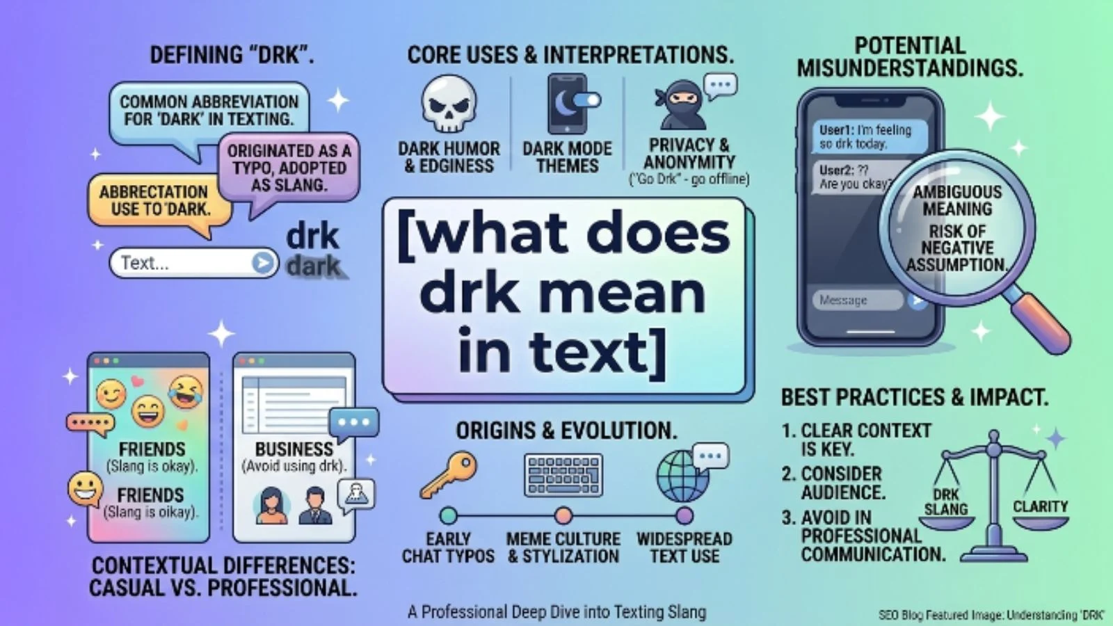 what does drk mean in text