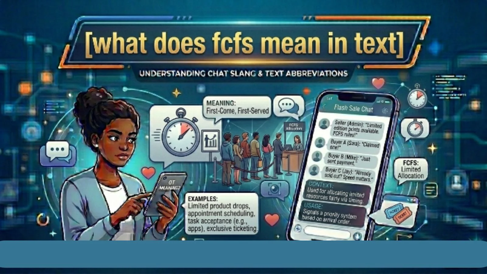 what does fcfs mean in text