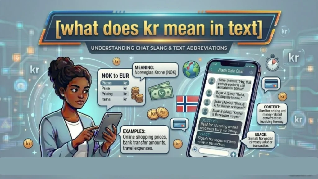 what does kr mean in text
