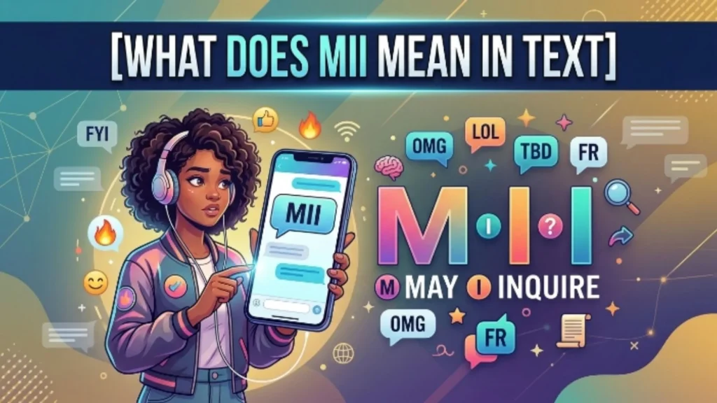 what does mii mean in text