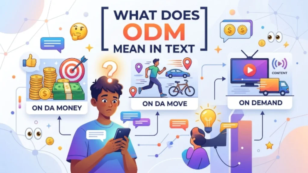 what does odm mean in text