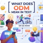 what does odm mean in text