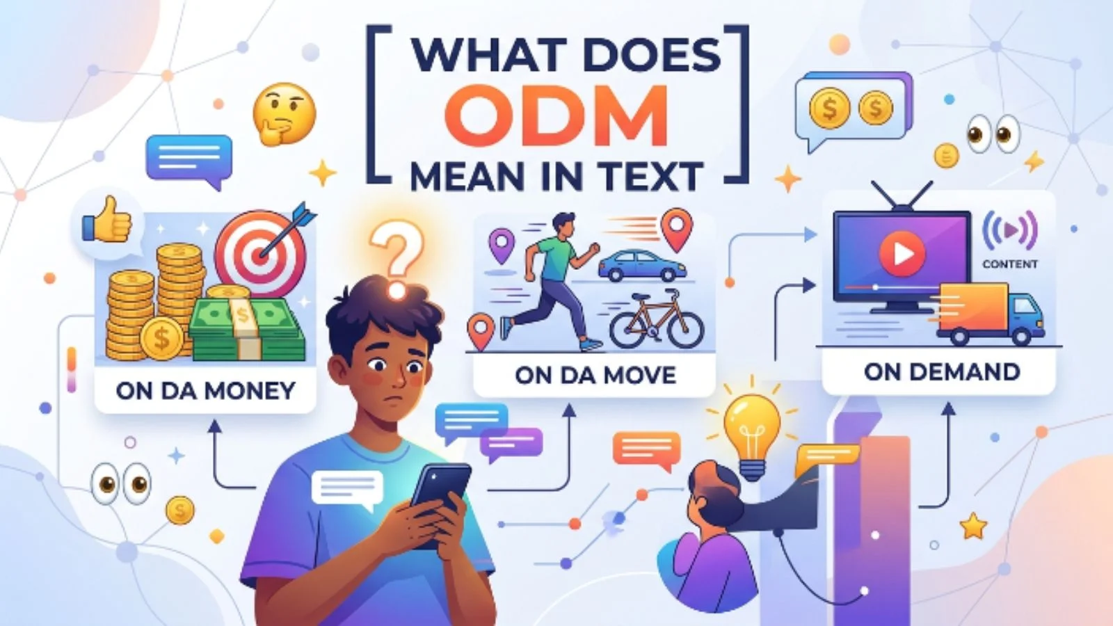 what does odm mean in text