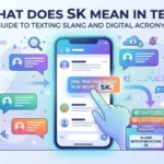 what does sk mean in text