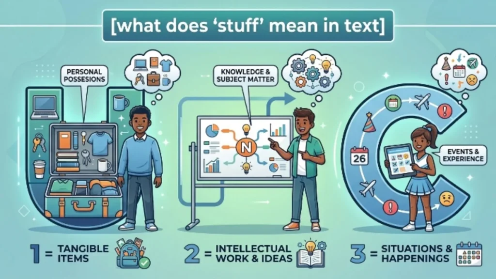what does stuff mean in text