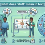 what does stuff mean in text