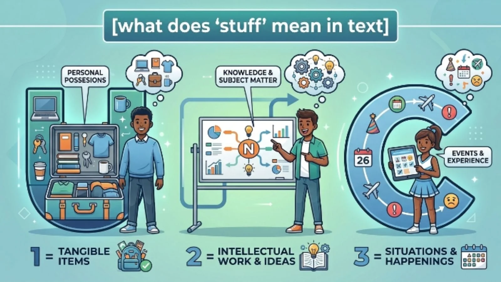 what does stuff mean in text