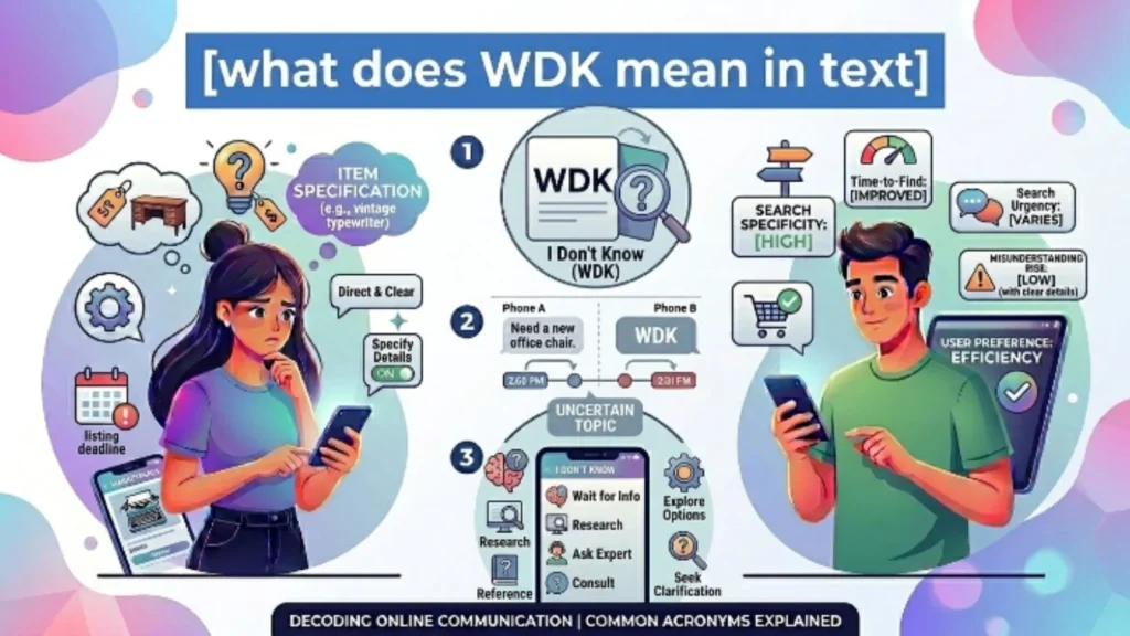 what does wdk mean in text