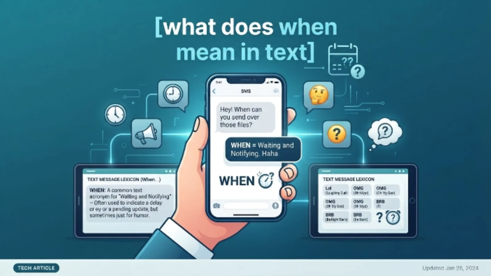 what does when mean in text