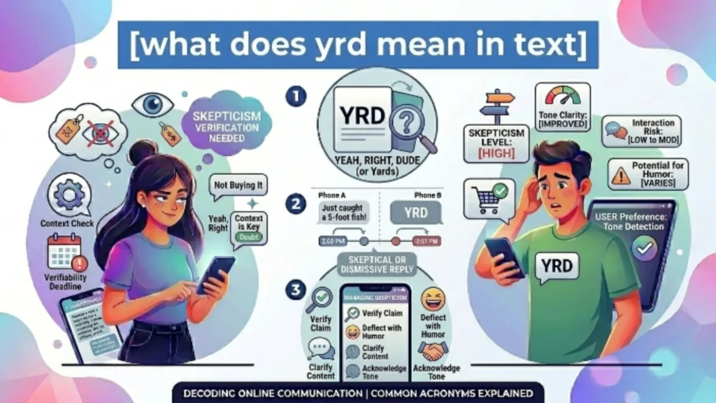 what does yrd mean in text