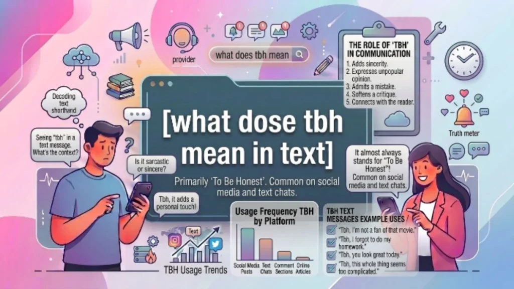 what dose tbh mean in text