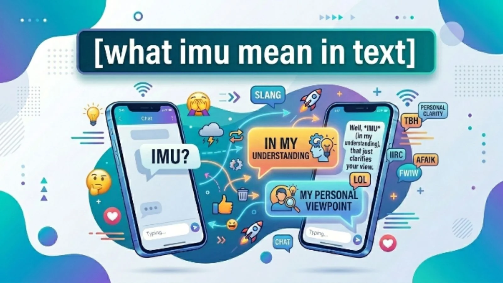 what imu mean in text