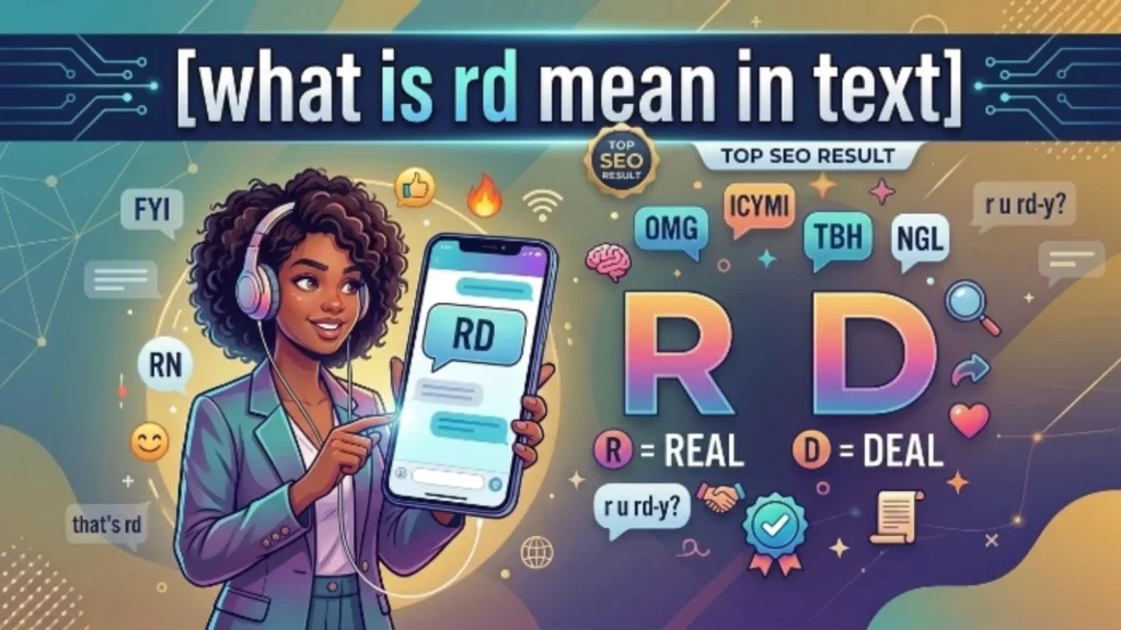what is rd mean in text
