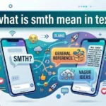 what is smth mean in text