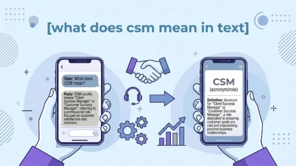what does csm mean in text