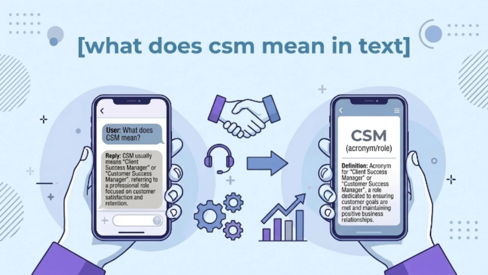 what does csm mean in text