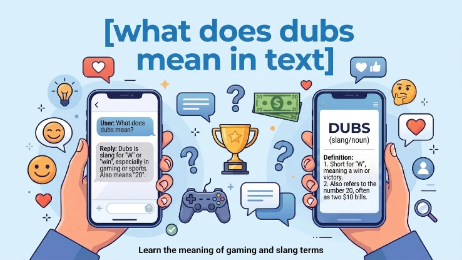 what does dubs mean in text