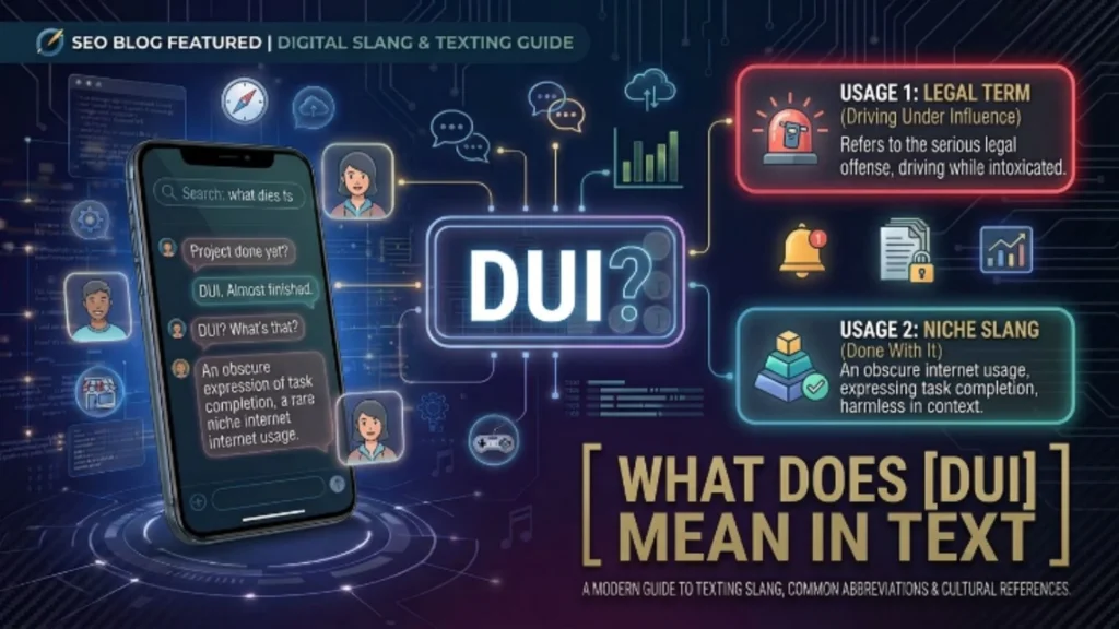 what does dui mean in text