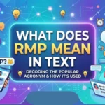 what does rmp mean in text