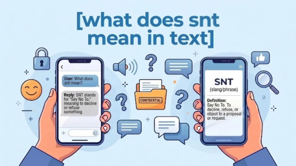 what does snt mean in text