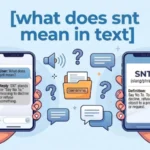 what does snt mean in text