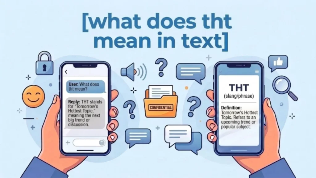what does tht mean in text