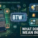 what dose btw mean in text