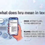 what dose hru mean in text