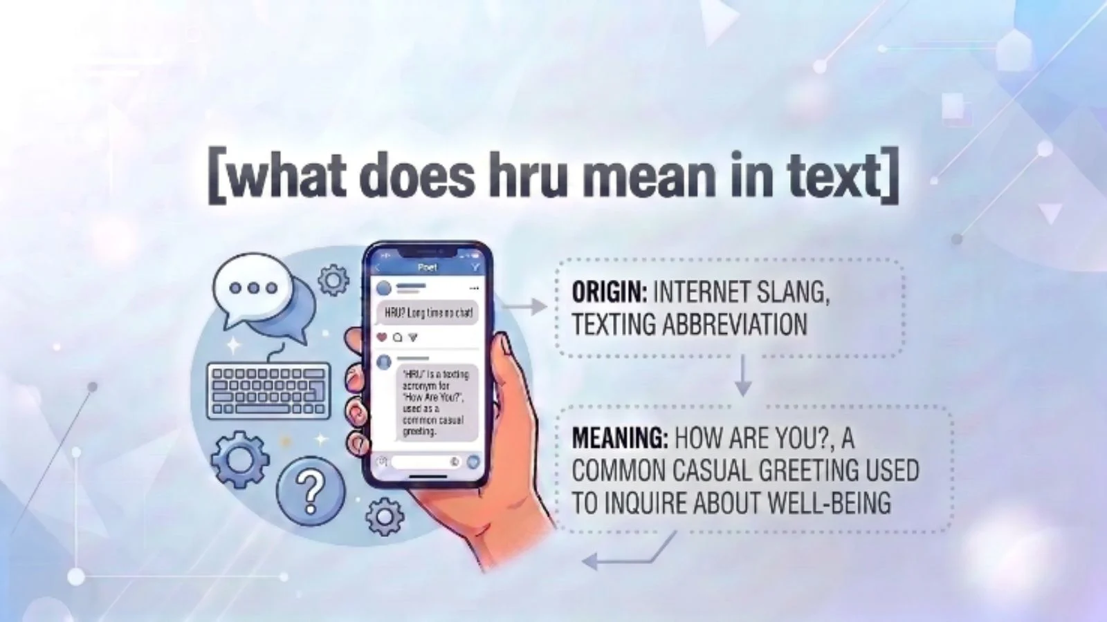 what dose hru mean in text